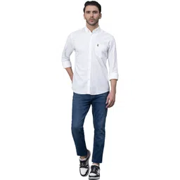 red tape Men Regular Fit Solid Button Down Collar Casual Shirt image 5
