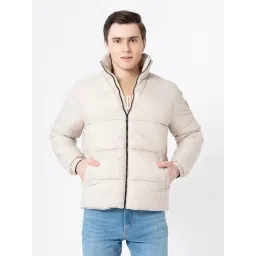Red Tape Beige Regular Fit Quilted Jacket-picture-16