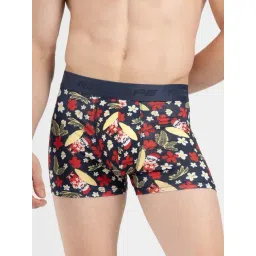 Red Tape Black Comfort Fit Printed Trunks-picture-45