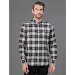 Red Tape Black Cotton Polyblend Checks Regular Fit Casual Shirt-picture-29