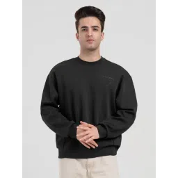 Red Tape Black Graphic Print Regular Fit Sweatshirt-picture-25