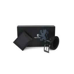 Red Tape Black Leather Belt & Wallet Gift set-picture-28