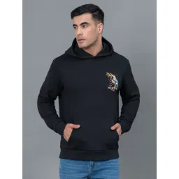 Red Tape Black Regular Fit Graphic Hoodie-picture-40