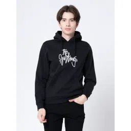 Red Tape Black Regular Fit Graphic Hoodie-picture-43