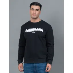 Red Tape Black Regular Fit Graphic Print Sweatshirt-picture-27