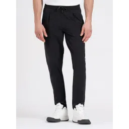 Red Tape Black Straight Fit Trackpants-picture-16