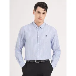 Red Tape Blue Striped Loose Fit Shirt-picture-47