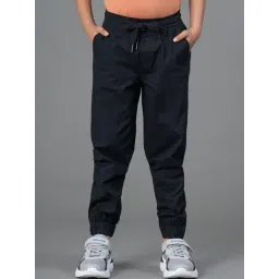 Red Tape Boys Black Cotton Lycra Solid Joggers-picture-42