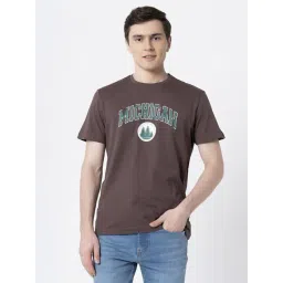 Red Tape Brown Cotton Regular Fit Printed T-Shirt-picture-24