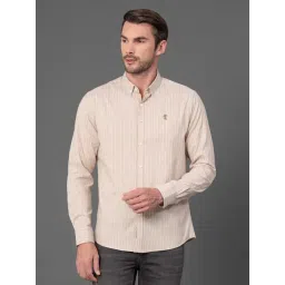 Red Tape Brown Regular Fit Striped Shirt-picture-34