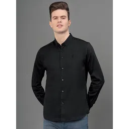 Red Tape Button-Down Collar Opaque Cotton Casual Shirt-picture-25