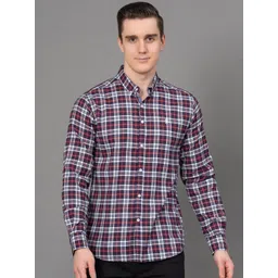 Red Tape Checked Button-Down Collar Casual Shirt-picture-16