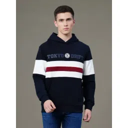 Red Tape Dark Blue Cotton Polyblend Graphic Baggy Fit Sweatshirt And Hoodies-picture-39