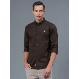 Red Tape Dark Olive Cotton Regular Fit Shirt-picture-19