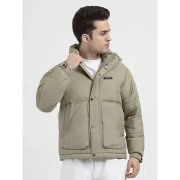 Red Tape Dusky Olive Regular Fit Quilted Jacket-image-34