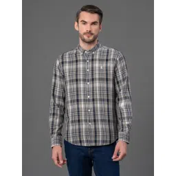 Red Tape Green Cotton Polyblend Checks Regular Fit Casual Shirt-picture-19