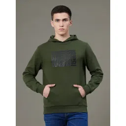 Red Tape Green Cotton Polyblend Graphic Regular Fit Sweatshirt And Hoodies-image-45