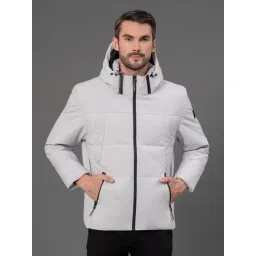Red Tape Grey Regular Fit Quilted Hooded Jacket-picture-44