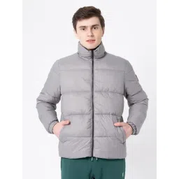 Red Tape Grey Regular Fit Quilted Jacket-picture-29