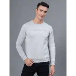 Red Tape Grey Regular Fit Self Design Design Sweatshirt-picture-30