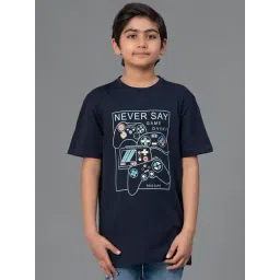 Red Tape Kids Unisex Navy Cotton Printed T-Shirt-picture-35