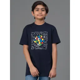 Red Tape Kids Unisex Navy Cotton Printed T-Shirt-picture-36