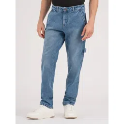 Red Tape Light Blue Cotton Loose Fit Jeans-picture-39