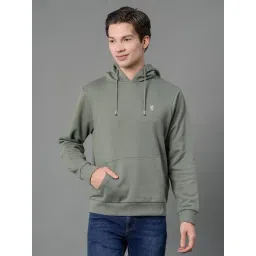 Red Tape Light Olive Regular Fit Hooded Sweatshirt-image-30