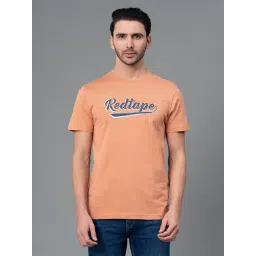 Red Tape Light Orange Cotton Regular Fit Printed T-Shirt-picture-44