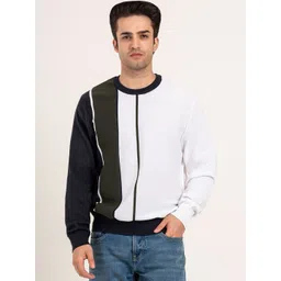 Red Tape Men Colourblocked Pullover-picture-44