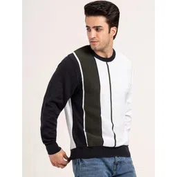 Red Tape Men Colourblocked Pullover image 3