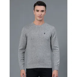 Red Tape Men Pullover Solid Round Neck Sweater-picture-41