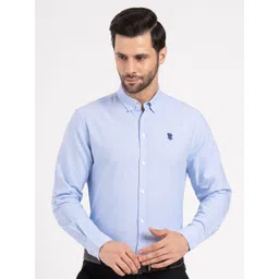 Red Tape Men Slim Fit Solid Button-Down Collar Pure Cotton Formal Shirt-picture-19