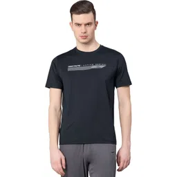 red tape Men Solid Round Neck Nylon Black T-Shirt-picture-13