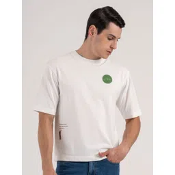 Red Tape Men Typography Printed Round Neck Oversized T-shirt-picture-29