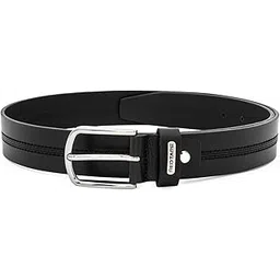 red tape Men's Black Leather Belt | Classic, Durable Dress Belt for Formal & Casual Wear-picture-22