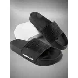 Red Tape Men's Black Slides-picture-38