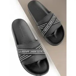 Red Tape Men's Black Slides-picture-39