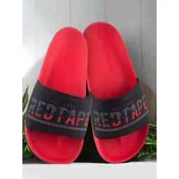 Red Tape Men's Black Slides-picture-40