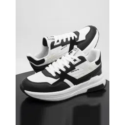 Red Tape Men's City Striders Black & White Sneakers-picture-30