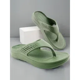 Red Tape Men's Olive Flip Flops-picture-24