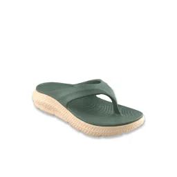 Red Tape Men's Olive Flip Flops image 3