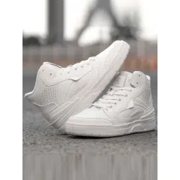 Red Tape Men's Solid White Ankle High Sneakers-picture-22