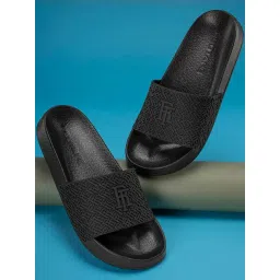 Red Tape Men's Sunnies Black Slides-picture-10