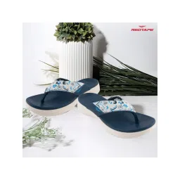 Red Tape Navy Blue Wovens Thomes Flip Flop-picture-14