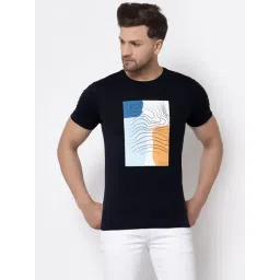 Red Tape Navy Cotton Regular Fit Printed T-Shirt-picture-29