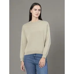 Red Tape Pale Olive Regular Fit Sweater-image-33