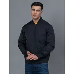 Red Tape Stand Collar Bomber Jacket image 1