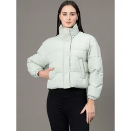 Red Tape Stand Collar Padded Jacket-picture-10
