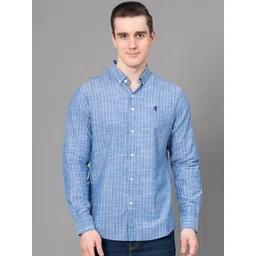 Red Tape Striped Button-Down Collar Casual Shirt-picture-14